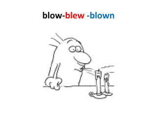 blow- blew  - blown 