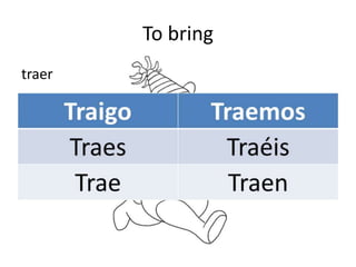 To bring 
traer 
 