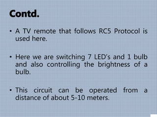 Infrared Remote Controlled Devices | PPTX | Radio Control | Hobbies ...