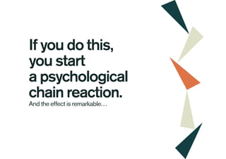 If you do this,
you start
a psychological
chain reaction.
And the effect is remarkable…
 