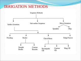 IRRIGATION METHODS
 