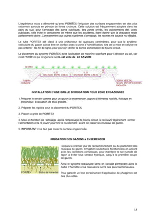 Catalogue Poritex informations générales.