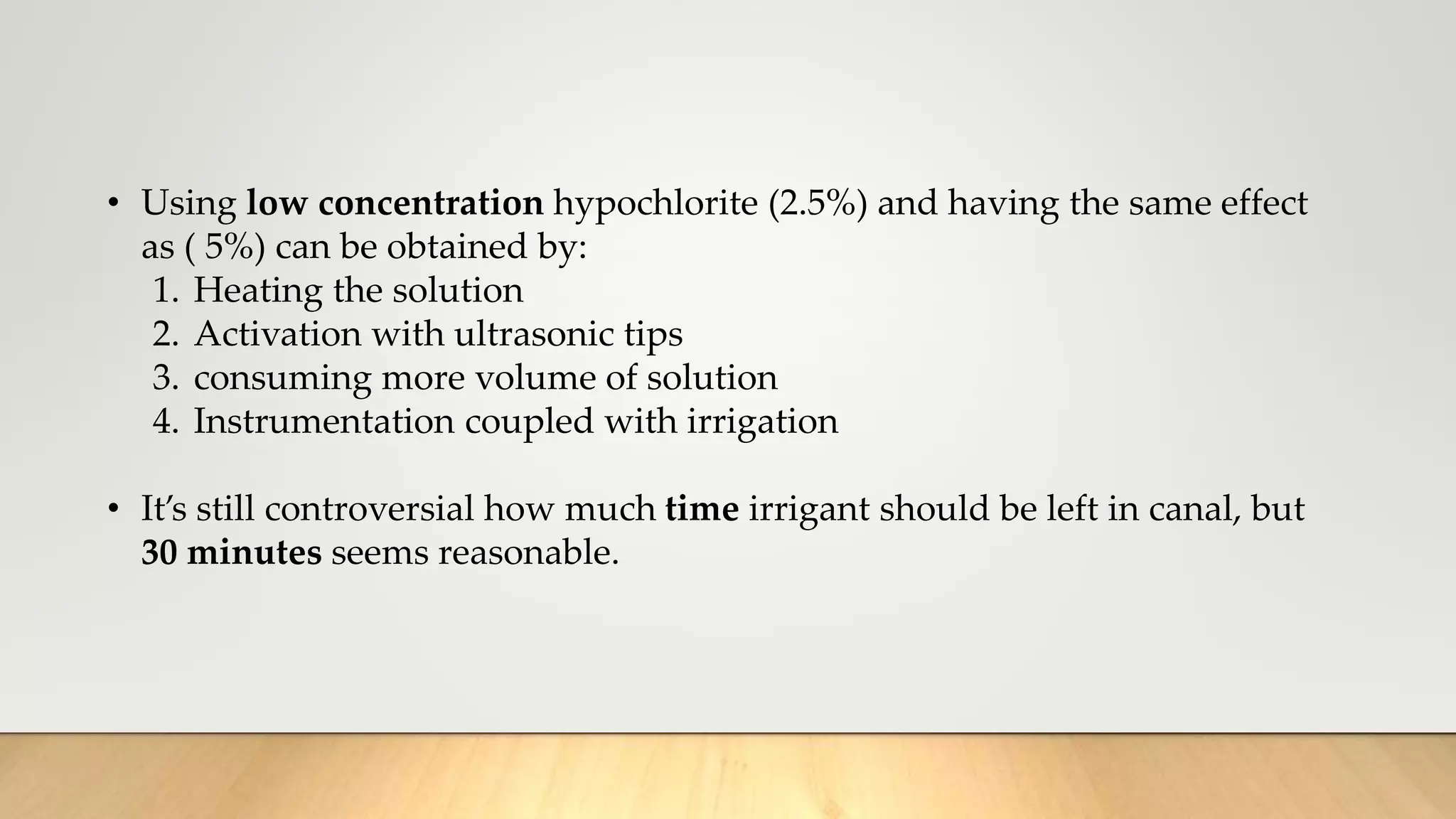 Root Canal Irrigation During Endodontic Treatment PPT