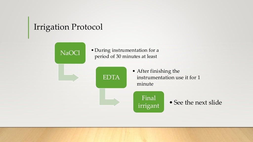 Root Canal Irrigation During Endodontic Treatment