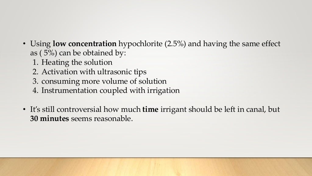 Root Canal Irrigation During Endodontic Treatment