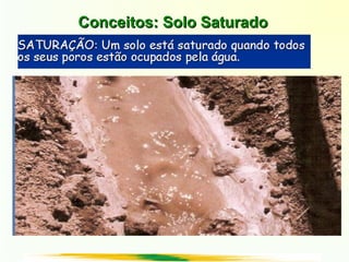Conceitos: Solo SaturadoConceitos: Solo Saturado
 