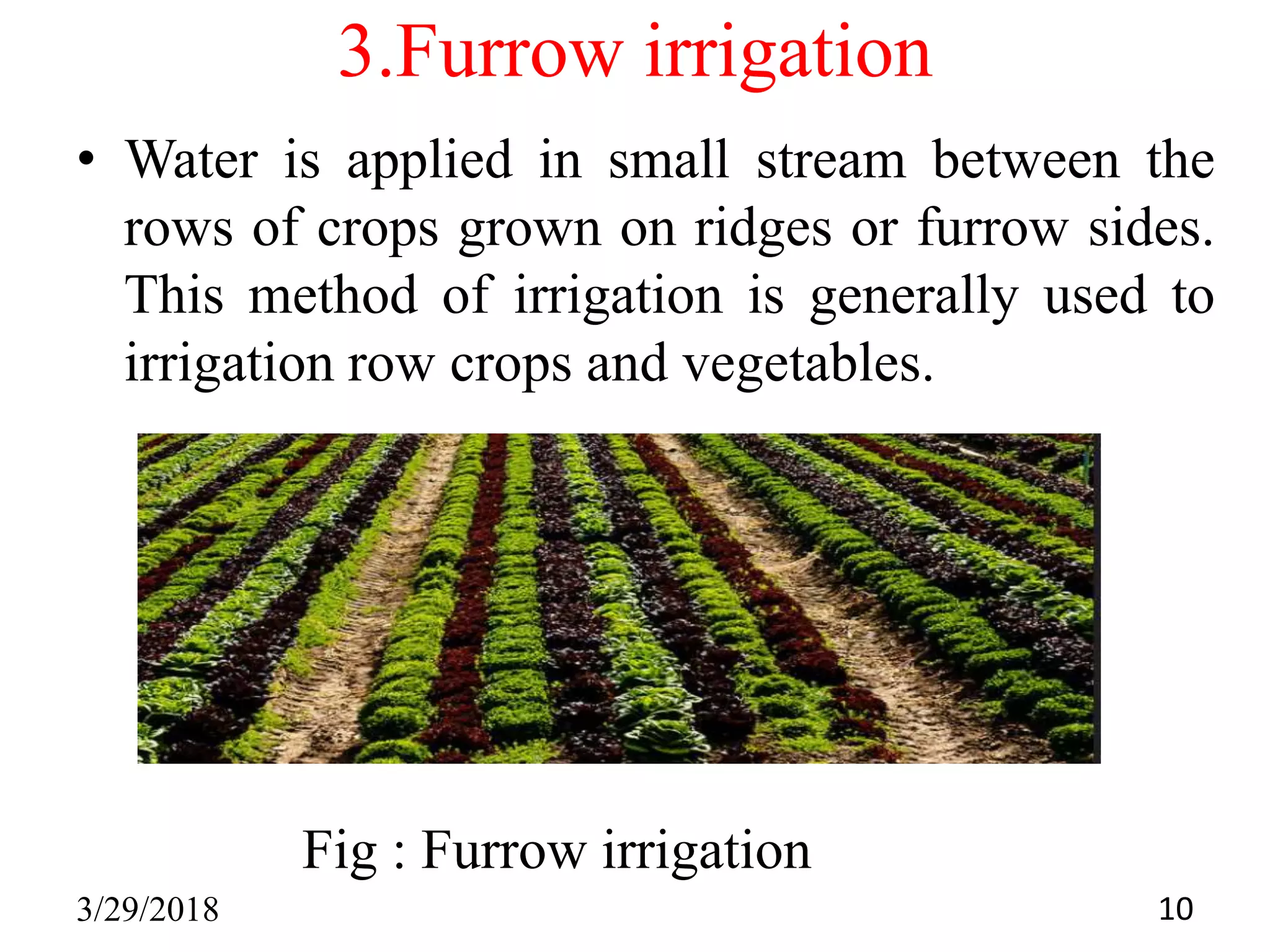 Presentation on Irrigation PPT