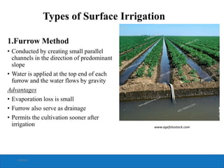 Irrigation and its types 