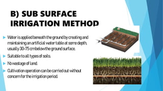 IRRIGATION AND ITS METHODS (In Agriculture).pptx