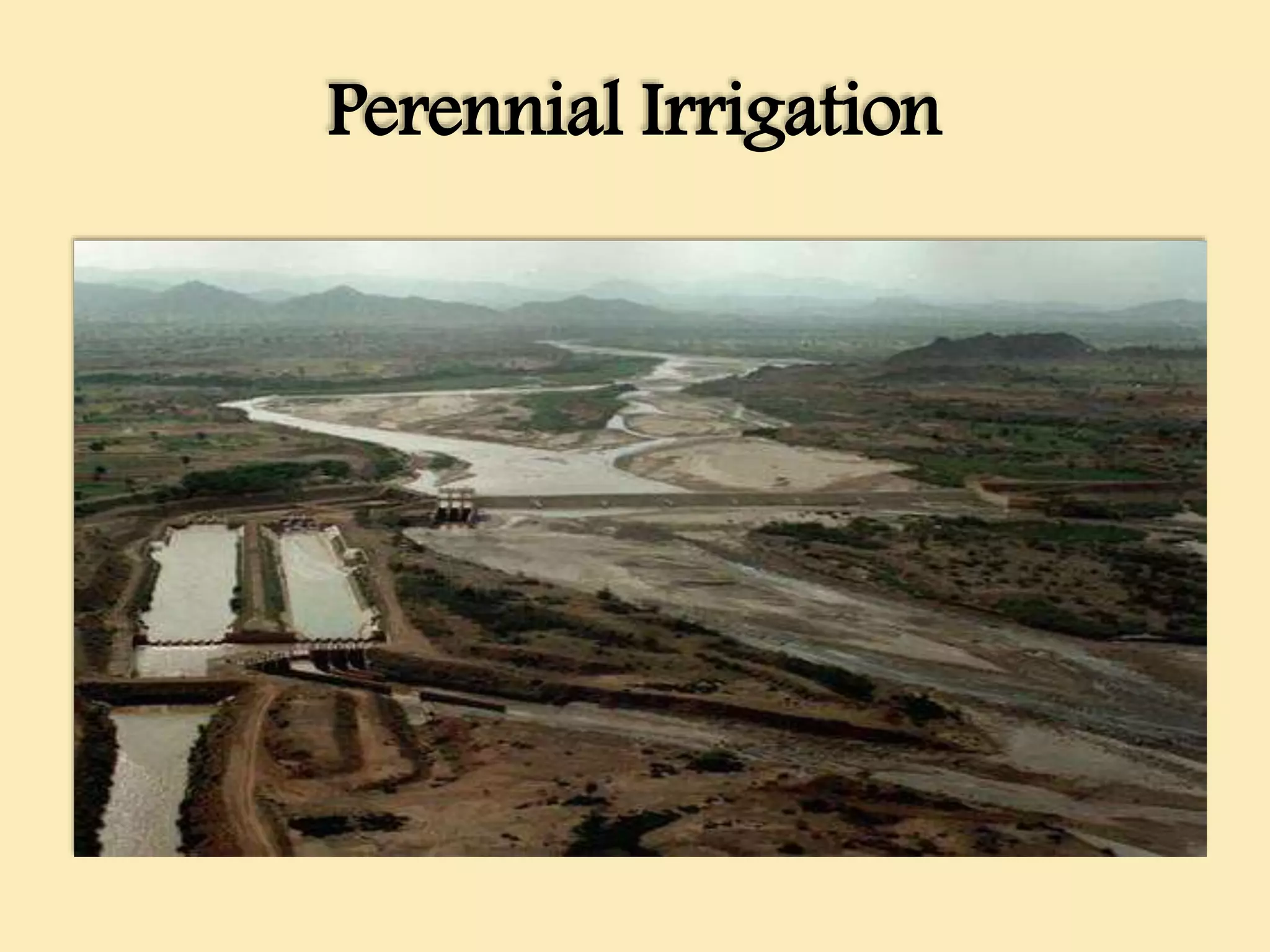 Perennial Irrigation
 
