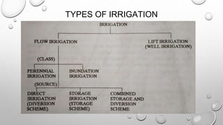 TYPES OF IRRIGATION
 