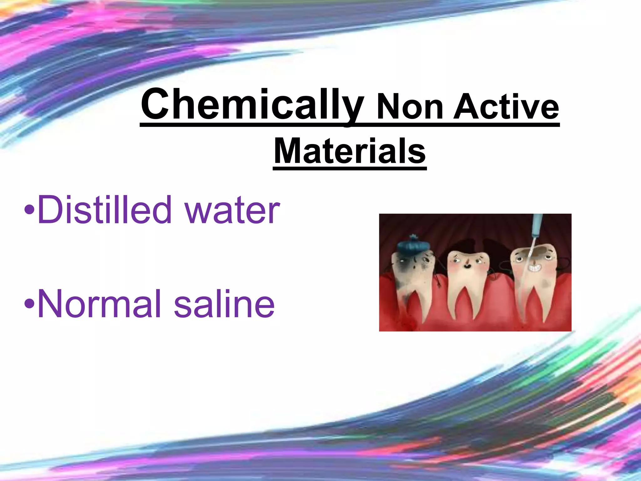 Irrigation in endodontic PPT