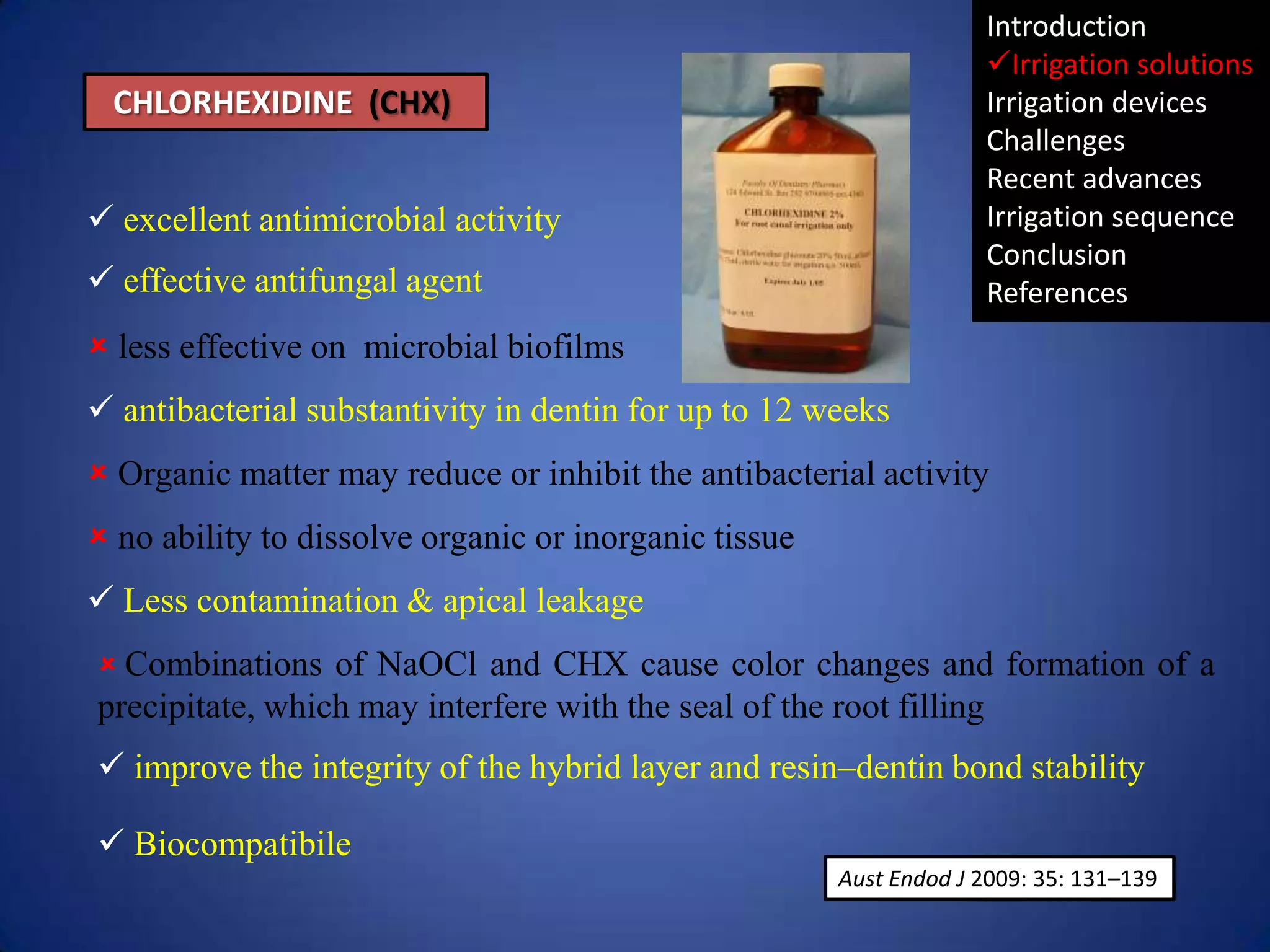 Irrigation in endodontics | PPTX