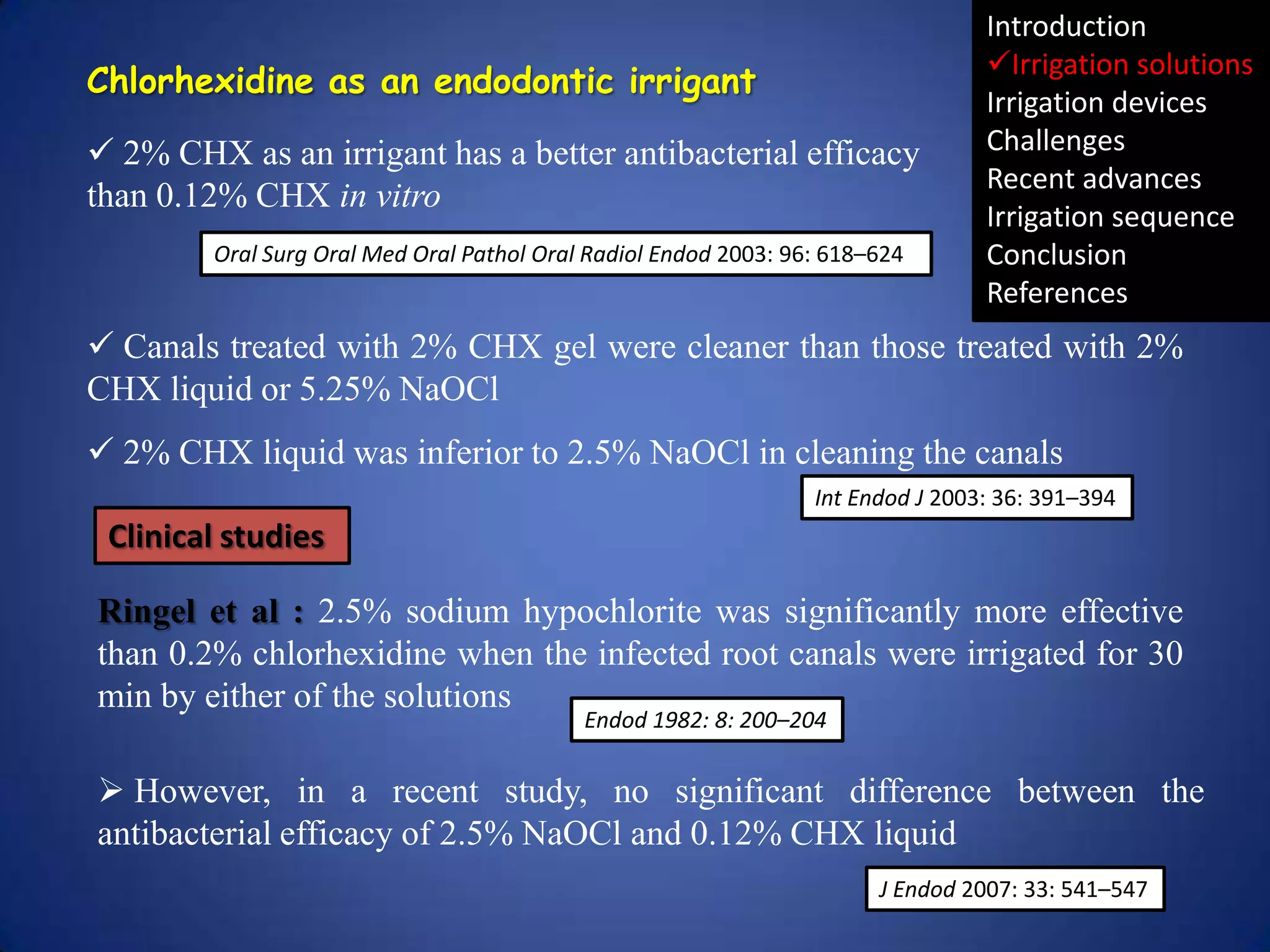 Irrigation in endodontics | PPTX