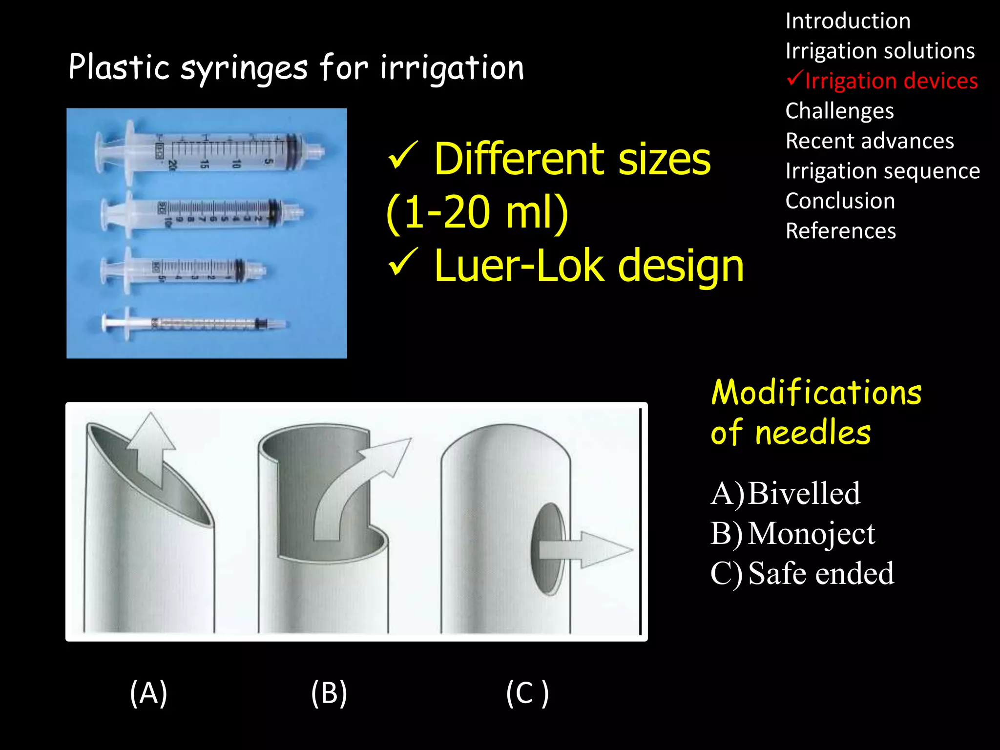Irrigation in endodontics | PPTX