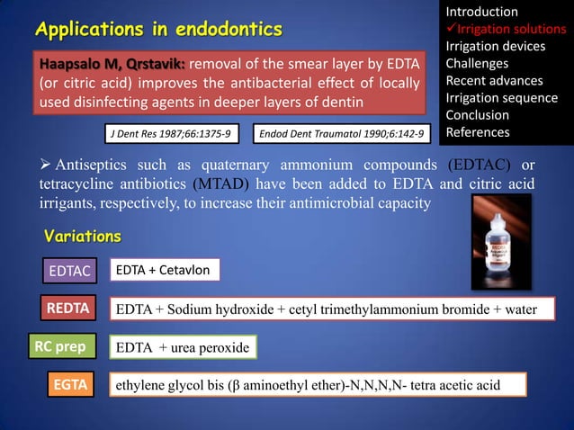 Irrigation in endodontics | PPTX