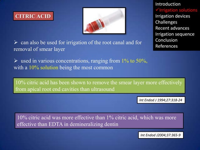 Irrigation in endodontics | PPTX