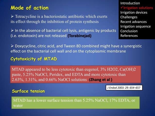 Irrigation in endodontics | PPTX