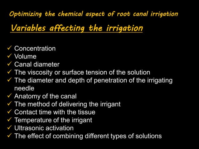 Irrigation in Endodontics.pdf | Dental Health | Diseases and Conditions