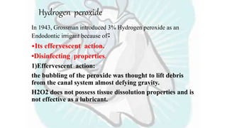 H2o2 Irrigant Irrigation manju.pptx