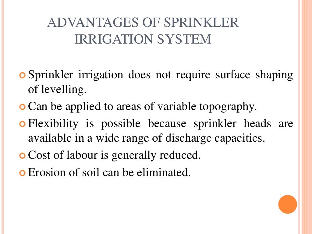 SPRINKLER IRRIGATION