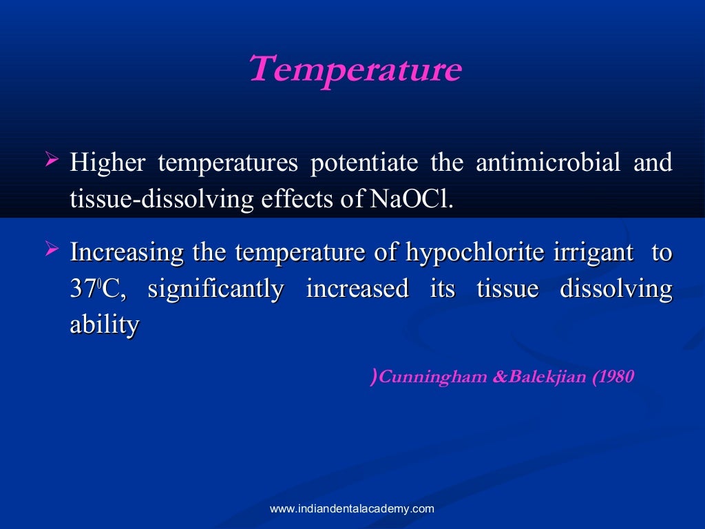 Irrigation solutions in endodontics / certified fixed orthodontic