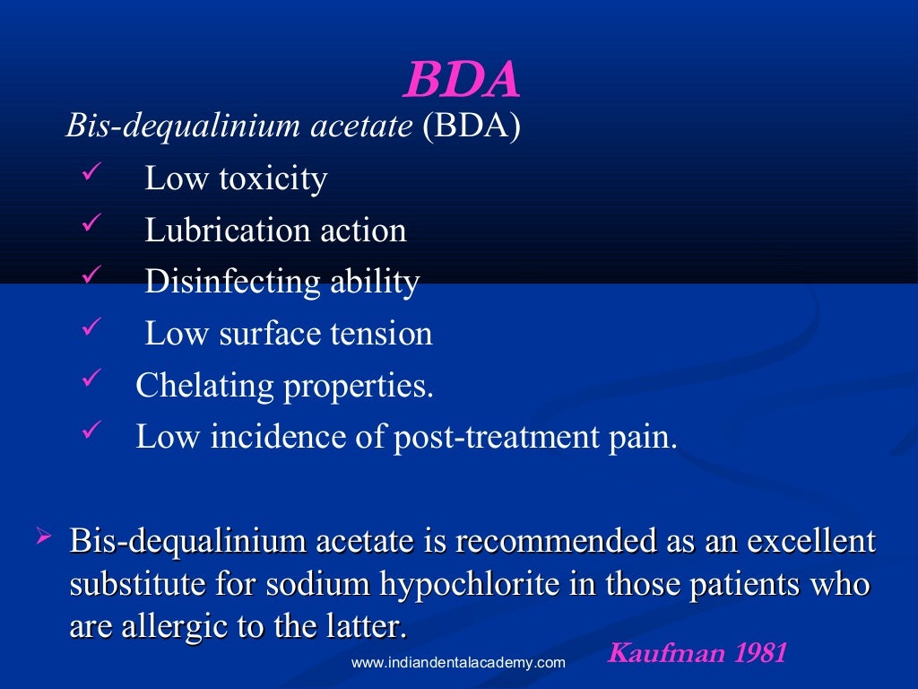Irrigation solutions in endodontics / certified fixed orthodontic
