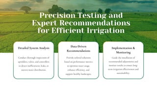 Irrigation System Assessment & Performance Analysis | PDF