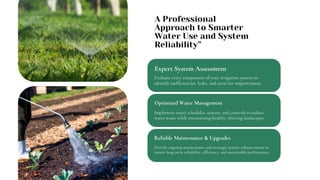 Irrigation System Assessment & Performance Analysis | PDF