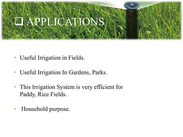 GSM Based Automatic Irrigation System | PPTX