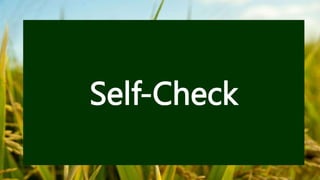Self-Check
 