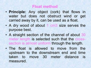 Irrigation Wter Measurement and Water Conveyance Systems | PPT