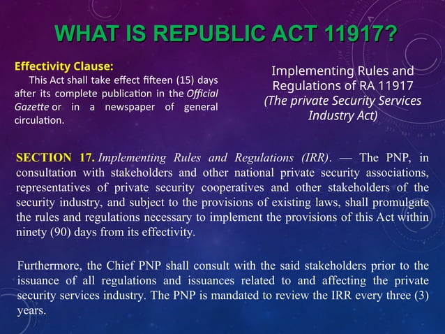 Implementing Rules and Regulation OF RA 11917.ppt