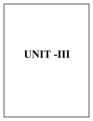 UNIT -III
 