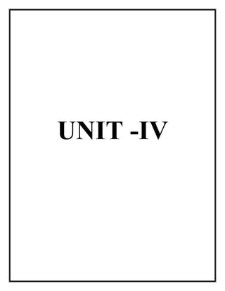 UNIT -IV
 
