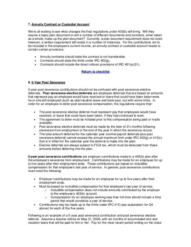 IRS 403(b) Regulations