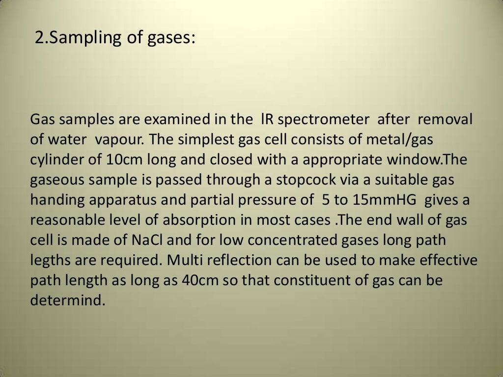 IR interpretation and sample handling