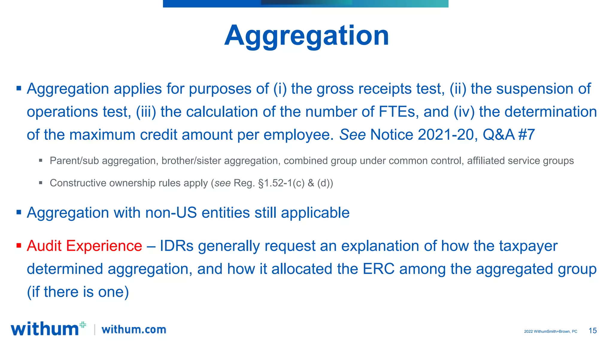 IRS Audits of The ERC 5.31.2023