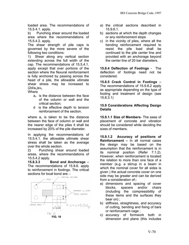 Irs concrete bridge code
