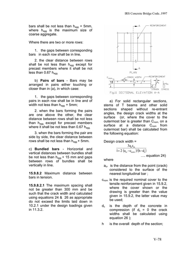 Irs concrete bridge code