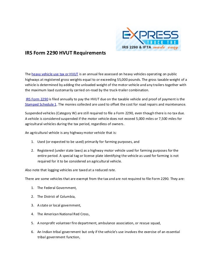 2290 form fee
Irs form 13 hvut requirements 2290 form fee
Irs form 13 hvut requirements