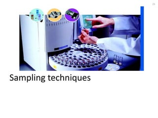 Sampling techniques
21
 