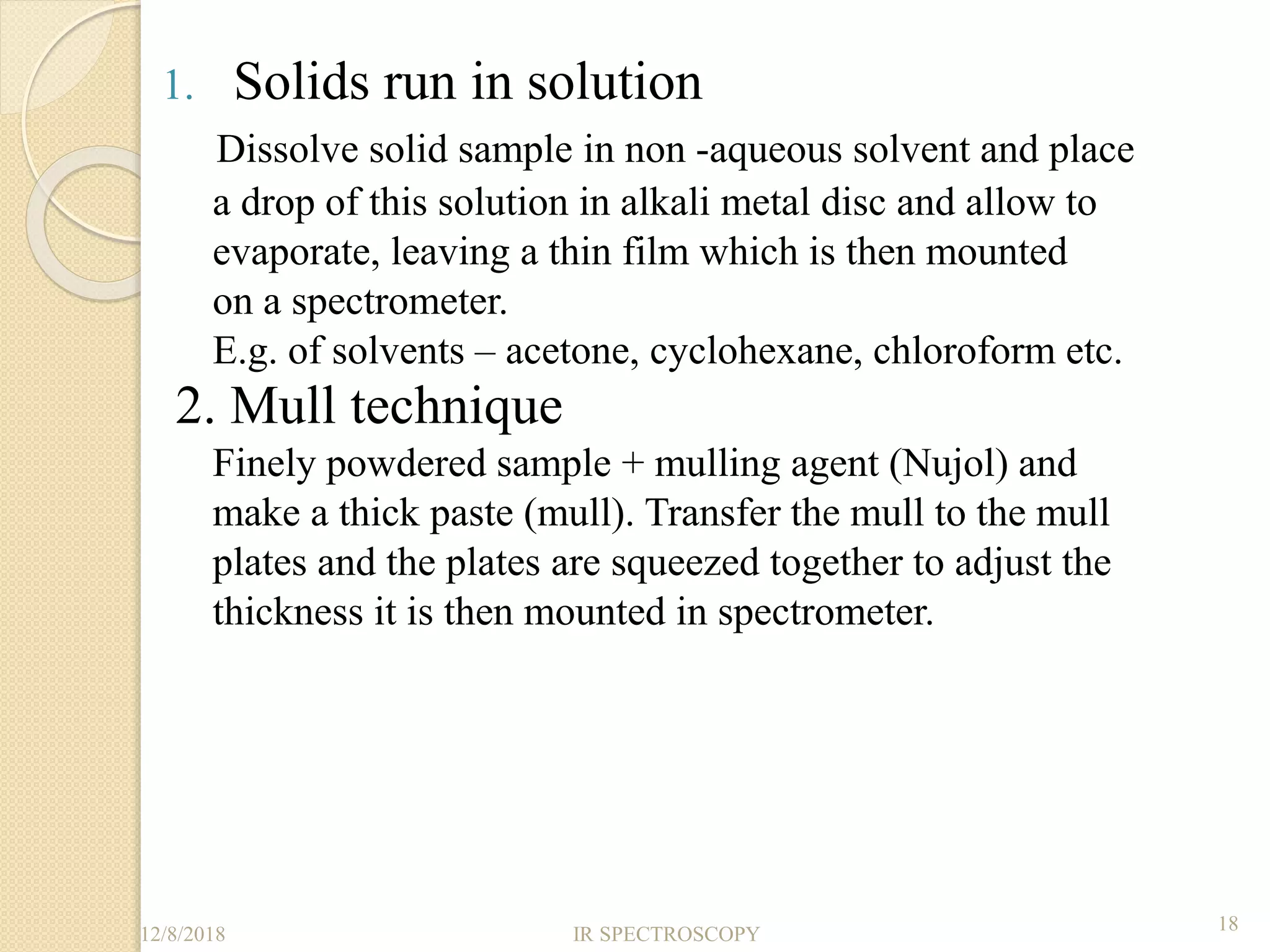 IR Spectroscopy | PPTX