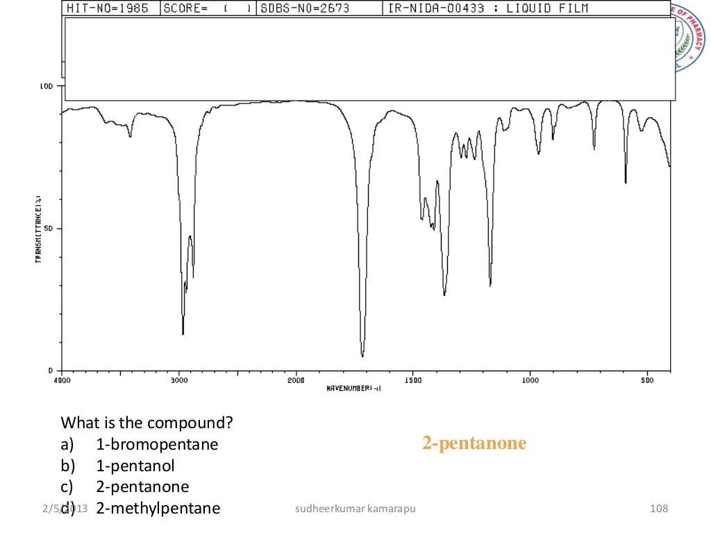 IR Spectroscopy Sudheerkumar Kamarapu, M. Pharmacy Lecture pdf