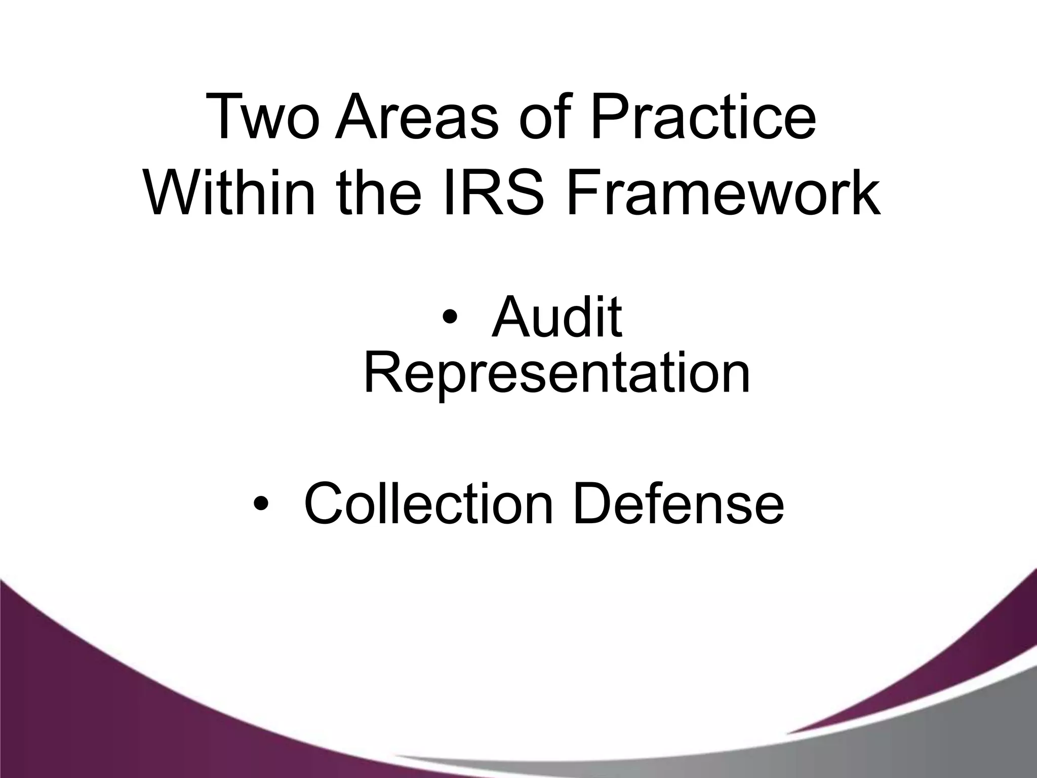 Irs Practice Techniques And Case Studies Pptx