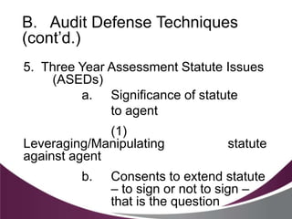 Irs Practice Techniques And Case Studies Ppt