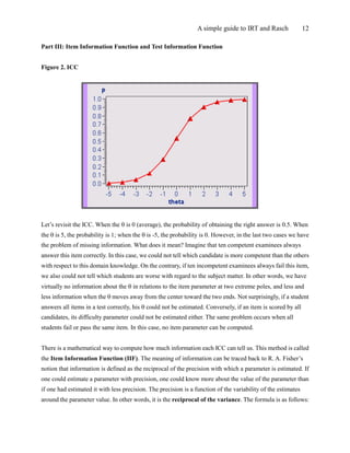 A Simple Guide to the Item Response Theory (IRT) and Rasch Modeling | PDF