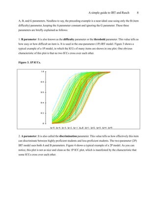 A Simple Guide to the Item Response Theory (IRT) and Rasch Modeling | PDF