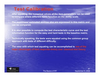 IRT - Item response Theory | PDF