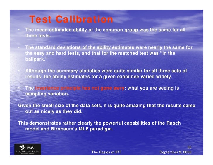 IRT Item response Theory